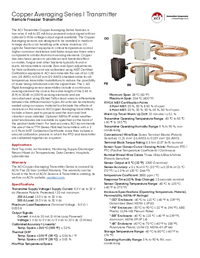 Thumbnail of document Data Sheet - A/TT1K-A-100-4-4X  Transmitter Copper Averaging